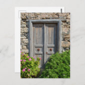 Par La Carte Postale Porte En Bois (Devant / Derrière)