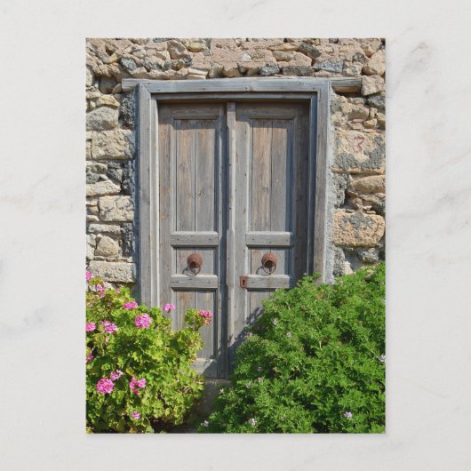 Par La Carte Postale Porte En Bois (Devant)