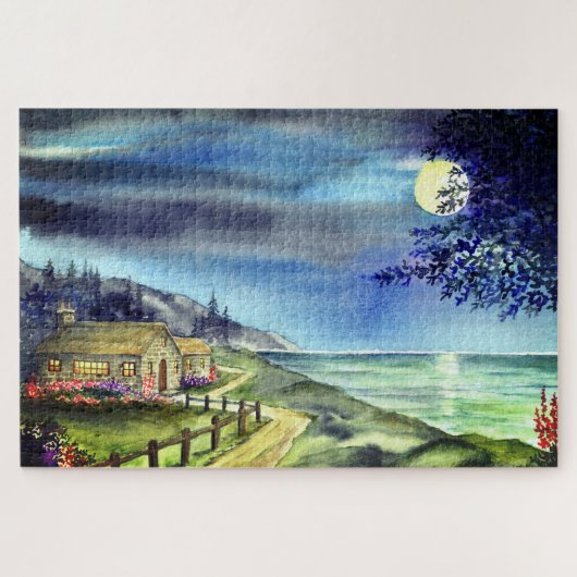 Par la lumière de la Lune d'argent Jigsaw Puzzle (Horizontal)