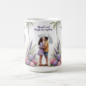 Par la pluie et l'amour - Mug romantique en couple (Centre)