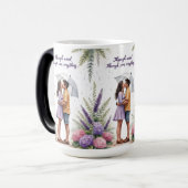 Par la pluie et l'amour - Mug romantique en couple (Devant gauche)