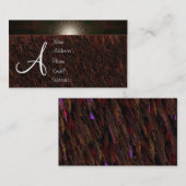 Par le carte de visite de lumière du feu (Devant / Derrière)