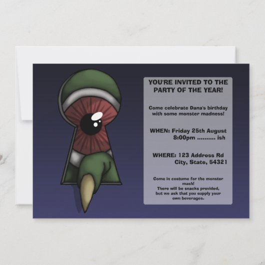 Par Le Clavier, invitation (Dos)