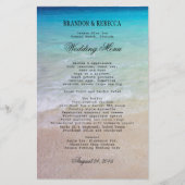 Par le menu Mariage de plage de mer (Devant)