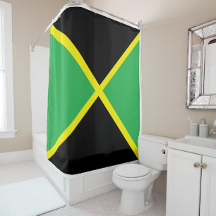 par le rideau de douche à drapeau jamaïcain d'Ed