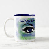 Par les yeux sourds dans la TASSE de couleur (Gauche)