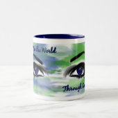 Par les yeux sourds dans la TASSE de couleur (Centre)