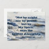 Par Mon Esprit, Écriture Ocean Waves Carte Postale (Devant / Derrière)