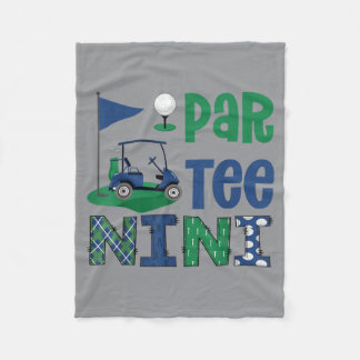 Par- Nini Golf Liefhebber Verjaardagsfeest Familie Fleece Deken