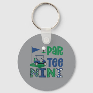 Par- Nini Golf Liefhebber Verjaardagsfeest Familie Sleutelhanger