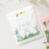 Par-T-shirt Blue Golf 2e verjaardagsfeest Bedankzakje (Gezegeld)