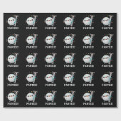 Par-T-shirt Funny Golf Pun Dark BG Cadeaupapier (Vlak)