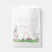 Par-T-shirt Pink Golf 2e verjaardagsfeest Bedankzakje (Voorkant)