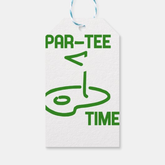 Par T-shirt Tijd Cadeaulabel (Achterkant)