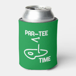 Par-T-shirt Tijd Wit Blikjeskoeler