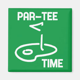 Par-T-shirt Tijd Wit Magneet