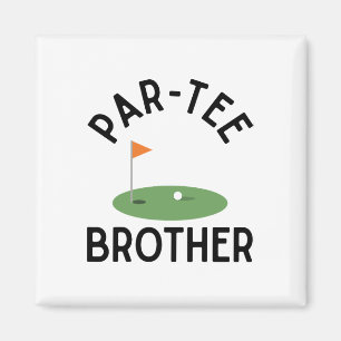 Par Tee Broer Grappige Golf Verjaardagsfeestje Fam Magneet