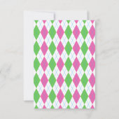 Par-Tee Chibi Carte de remerciements de golf d'ann (Dos)