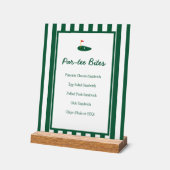 Par-tee Golf Bites Menu for 1st Birthday Party (Angle)
