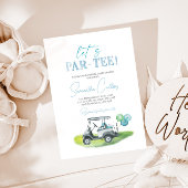 Par-tee Golf Thème Baby shower Invitation