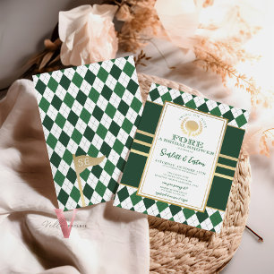 PAR TEE Green Golf BRIDAL Shower Invitation