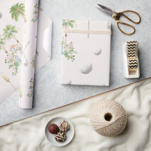 Par-Tee in Palm Springs | Golf Bachelorette-feestj Cadeaupapier (Crafts)