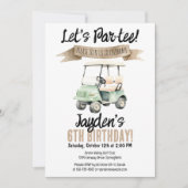 Par-tee ! Invitation d'anniversaire de golf (Devant)