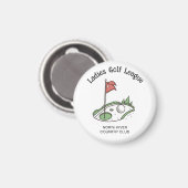 Par-Tee Perfection - Dames Golf League Magnet (Recto/Verso)