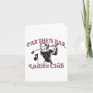 Par Then Bar Ladies Club Schattige Golf Bacheloret Kaart