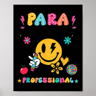Para Droom Team Paraprofessional Eerste Dag Terug  Poster