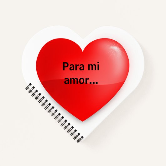 Para mi amor notitieboek (Voorkant)