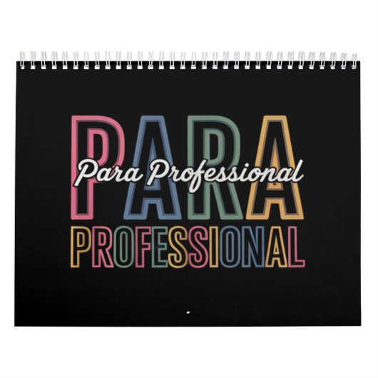 Para Paraprofessional Paraeducator eerste dag teru Kalender (Hoes)