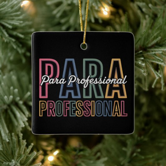 Para Paraprofessional Paraeducator eerste dag teru Keramisch Ornament (Boom)