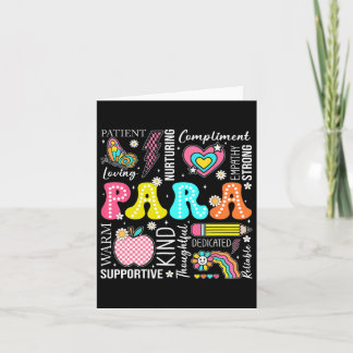 Para Professional Educator 1e dag van Back to Scho Kaart