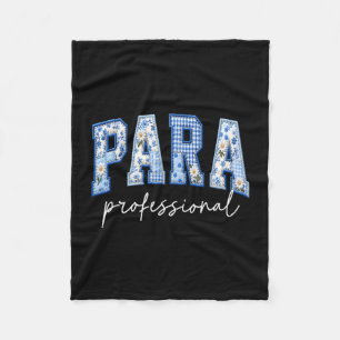 Para-professionele leraar terug naar school eerste fleece deken