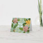 "Para sa 'yo" (Voor jou) Filipijnse bloemen Kaart (Voorkant)
