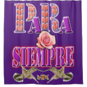 Para Siempre Shower Curtain Douchegordijn (Voorkant)