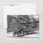 Paraatheidsparade, vliegtuig, Vintage Briefkaart (Voorkant / Achterkant)