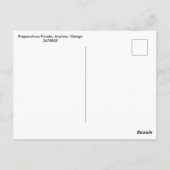 Paraatheidsparade, vliegtuig, Vintage Briefkaart (Achterkant)