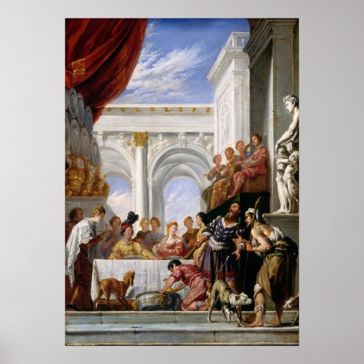 Parable of Lazarus, Domenico Fetti Fine Art Poster (Voorkant)
