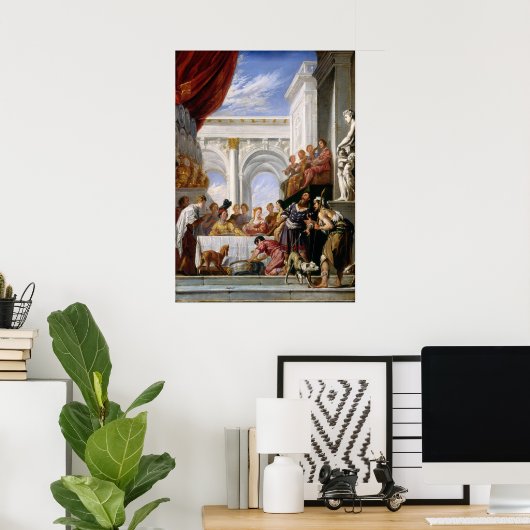 Parable of Lazarus, Domenico Fetti Fine Art Poster (Thuiskantoor)