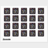 Parable of the Fig Tree (12e eeuw) Vierkante Sticker (Vel)