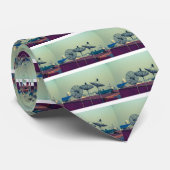 Parabole antenne op de daken van Bangkok Stropdas (Opgerold)