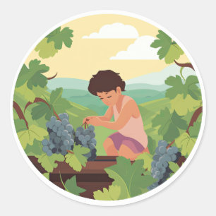 Parabole des travailleurs dans les vignes Stickers
