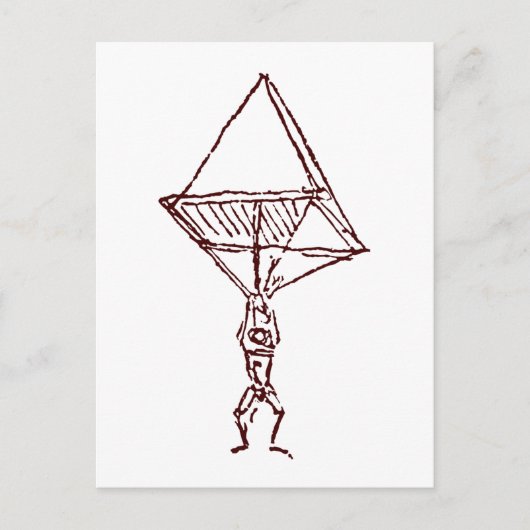 parachute briefkaart (Voorkant)