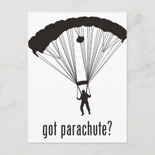 Parachute Briefkaart (Voorkant)