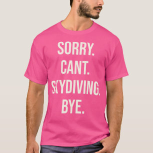 Parachute- en bodyflyjumpdag skydiving t-shirt