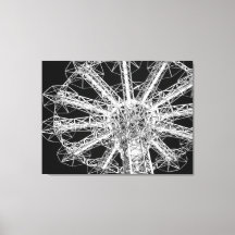 'Parachute Jump Close-up' Ingepakt Canvas Print
