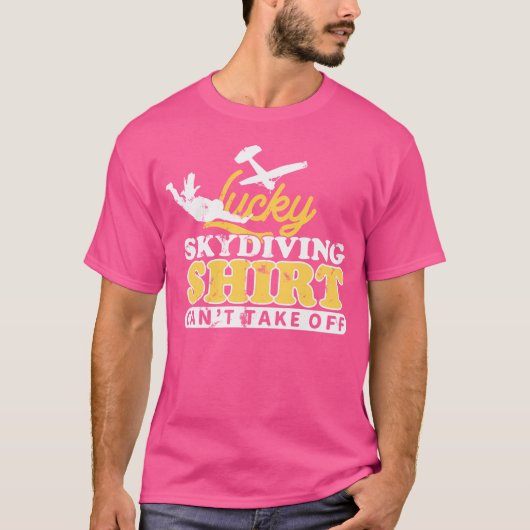 parachute met skydiver t-shirt (Voorkant)