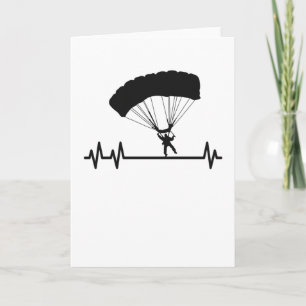 Parachute Pulse Heartbeat Skydiver Skydiving Kaart